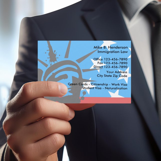 Immigration Attorney Business Card (Creator Uploaded)