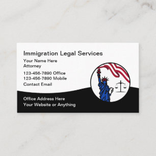Immigration Naturalisation Attorney Business Card