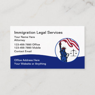 Immigration Naturalization Attorney Business Card