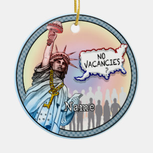 Immigration Political Ceramic Ornament