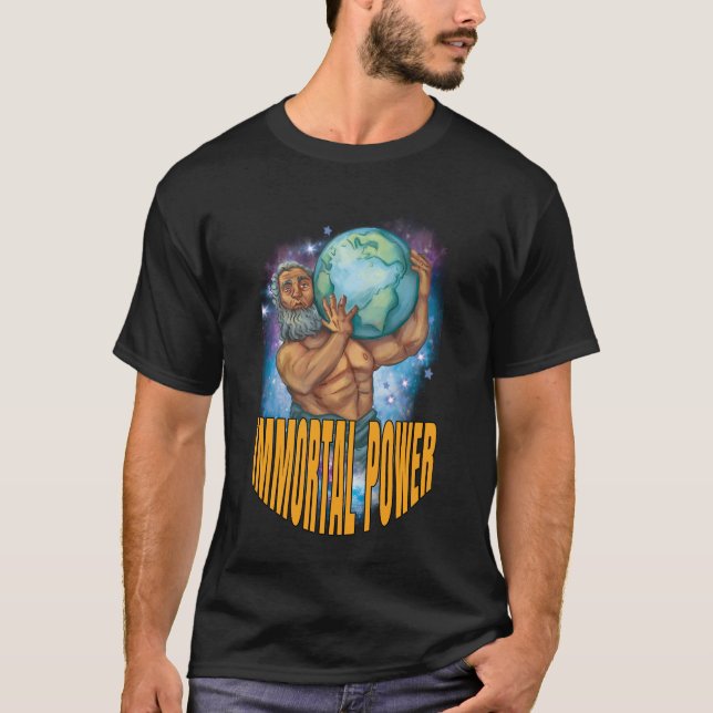 Immoral Power Men Black T-Shirt (Front)