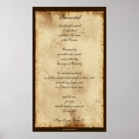 "Immortal" Spiritual Poetry Poster