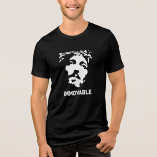 immoveable jesus face Tri-Blend shirt