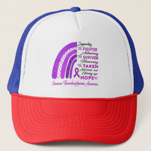 Immune Thrombocytopenia Warrior Supporting Fighter Trucker Hat