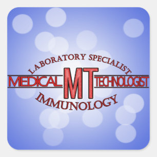 IMMUNOLOGY SPECIALIST MT MEDICAL TECHNOLOGIST SQUARE STICKER