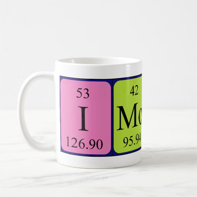 Imogen periodic table name mug (Left)