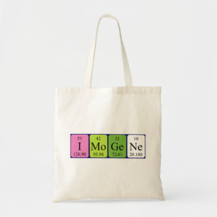 Imogene periodic table name tote bag