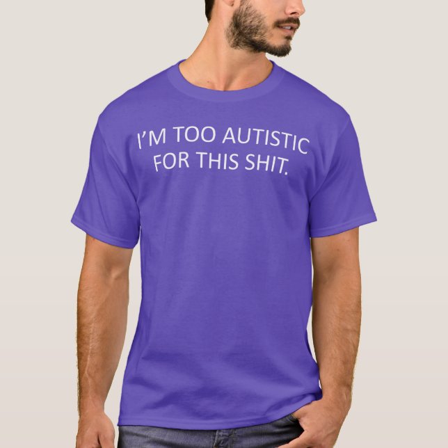Imoo Autistic Forhis Neurodiversity Autismee famil T-Shirt (Front)