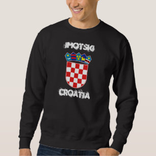 Imotski, Croatia with coat of arms Sweatshirt