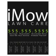 iMow. Lawn Care Landscaping Tearsheet Ad