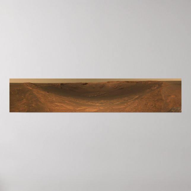 Impact crater Endurance on the surface of Mars Poster (Front)