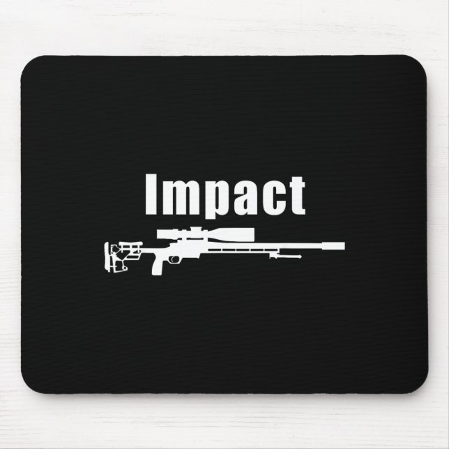 Impact Precision Long Range Shooter Marksman Mouse Pad (Front)