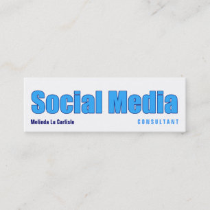 Impact Social Media Consultant Mini Business Card