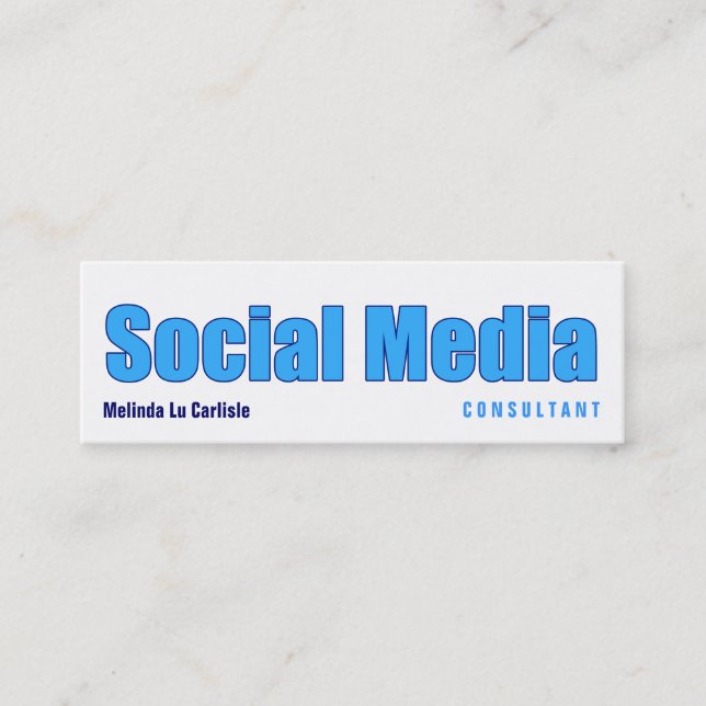 Impact Social Media Consultant Mini Business Card (Front)