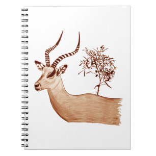 Impala Antelope Animal Wildlife Drawing Sketch Notebook