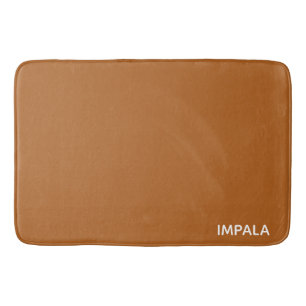 Impala brown colour name bath mat