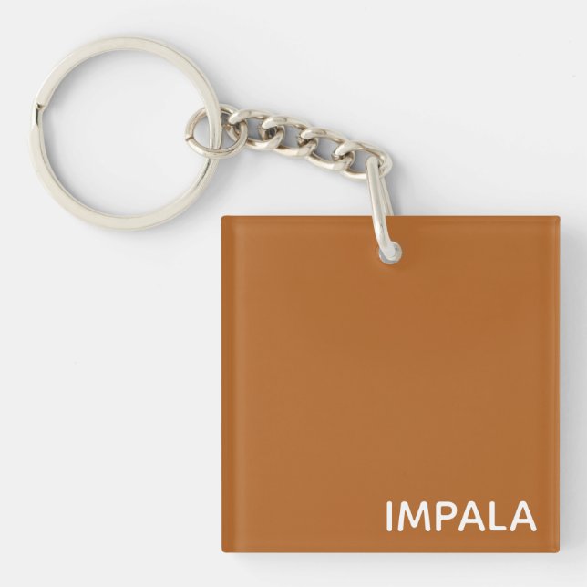 Impala brown colour name key ring (Front)