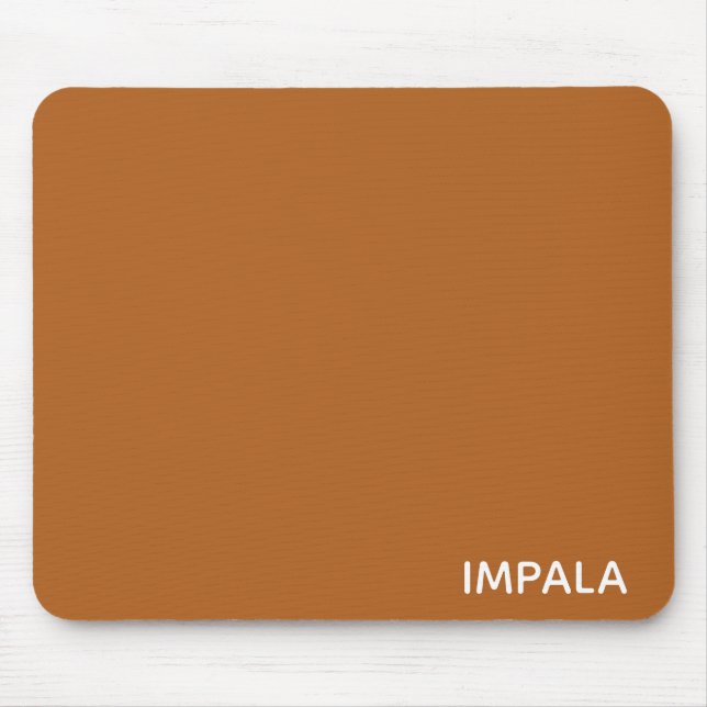 Impala brown colour name mouse pad (Front)