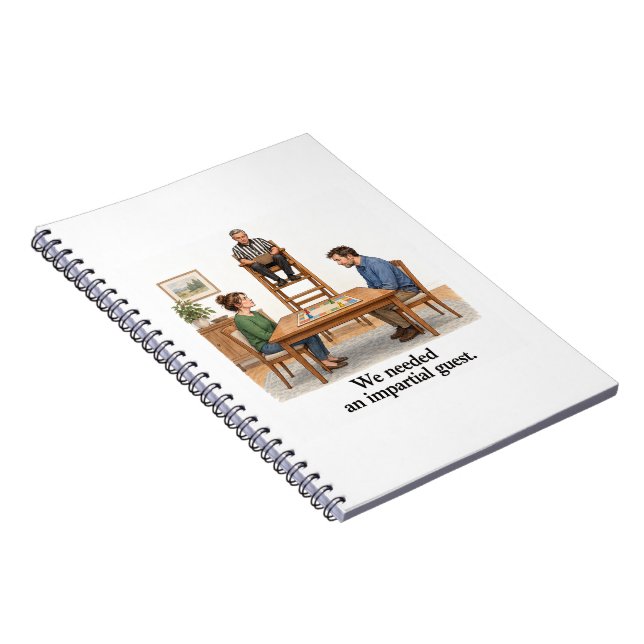 Impartial Guest Funny Board Game Notebook (Right Side)