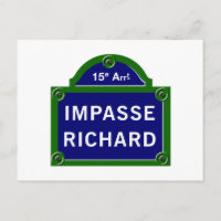Impasse Richard, Paris Street Sign