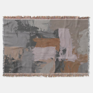 Impasto Abstract I Throw Blanket