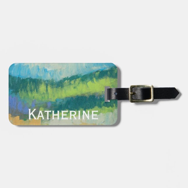 Impasto Field II Luggage Tag (Front Horizontal)