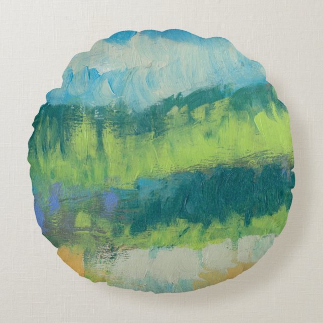 Impasto Field II Round Cushion (Front)