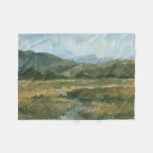 Impasto Landscape III Fleece Blanket