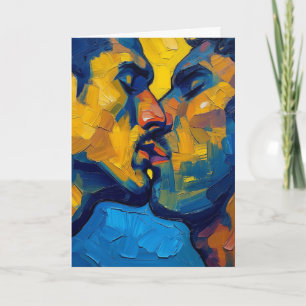 Impasto Passion Embrace Card