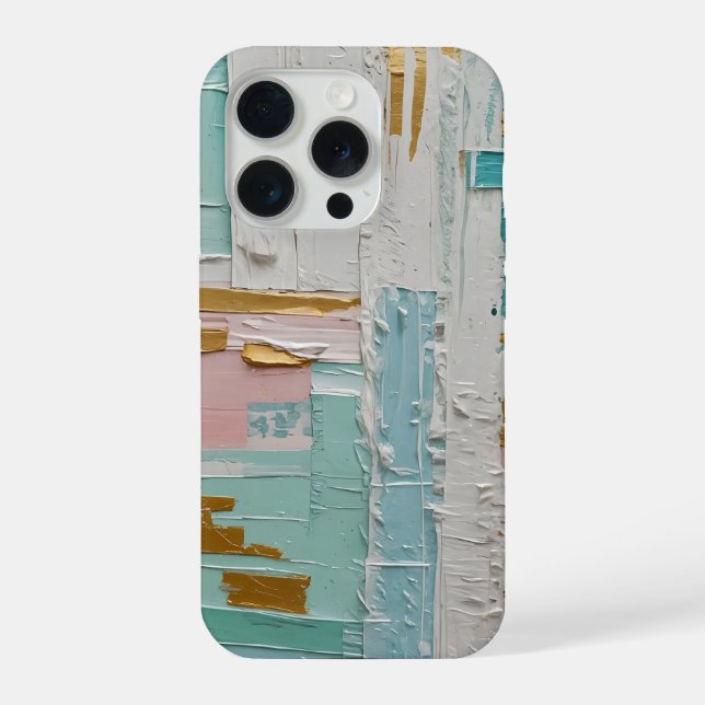 Impasto Pastel Horizon iPhone Case (Back)