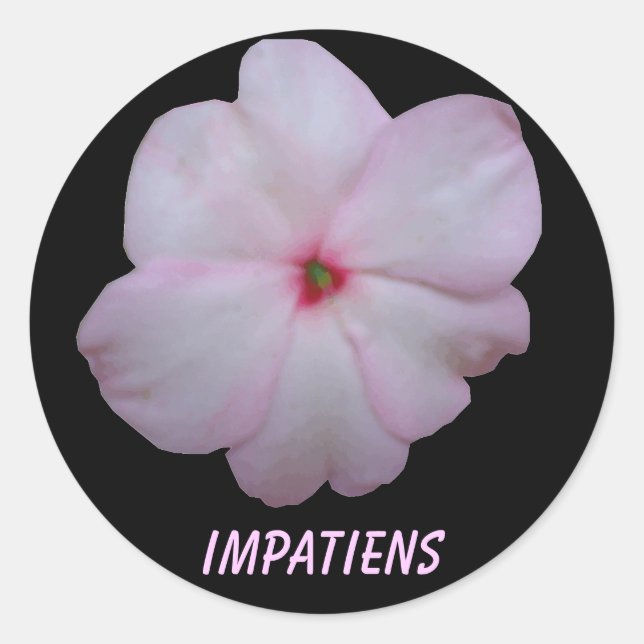 Impatiens Customisable Sticker (Front)
