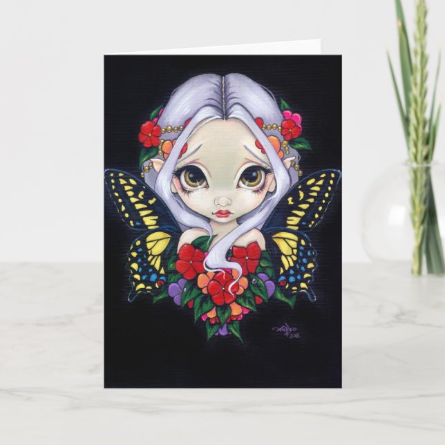 "Impatiens Fairy" Greeting Card (Front)