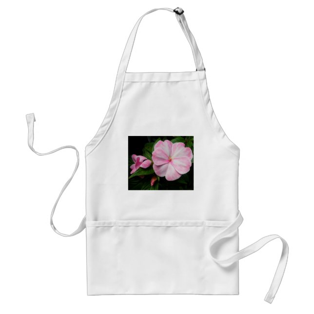 Impatiens Pink White Apron (Front)