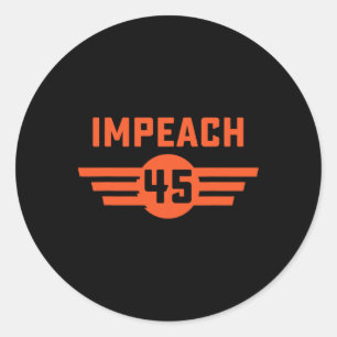 Impeach 45 - Liberal Resistance Vintage Classic Round Sticker
