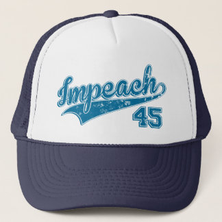 Impeach 45 Political Slogan Trucker Hat