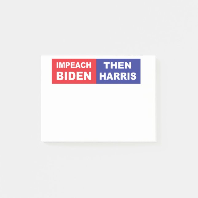 Impeach Biden Than Harris Post-it Notes (Front)