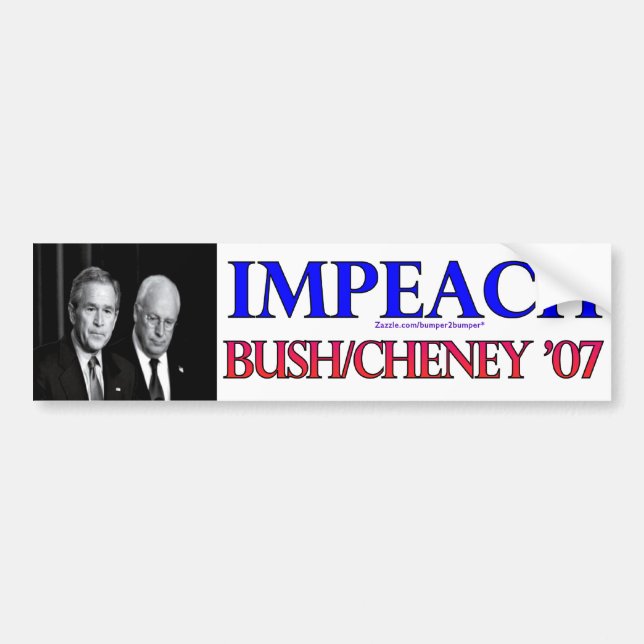 Impeach Bush/Cheney Bumper Sticker (Front)