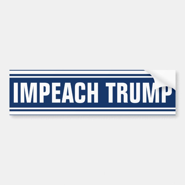 Impeach Donald Trump 2020 Anti President Bumper Sticker (Front)