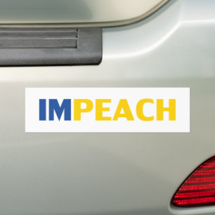Impeach Him Now, #impeachhim, Black white bumper Sticker