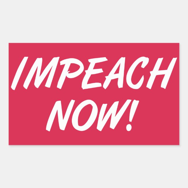 Impeach Now Rectangular Sticker (Front)