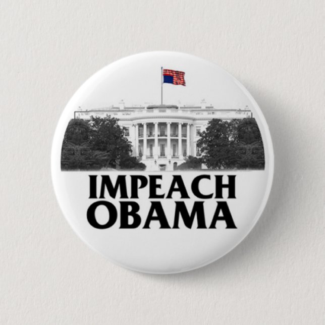 Impeach Obama 6 Cm Round Badge (Front)