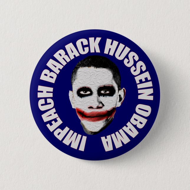 Impeach Obama 6 Cm Round Badge (Front)
