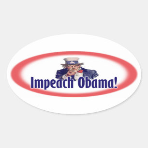Impeach Obama - Anti Obama - 2012 Oval Sticker