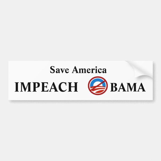 Impeach Obama Bumper Sticker (Front)