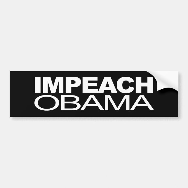IMPEACH OBAMA BUMPER STICKER (Front)