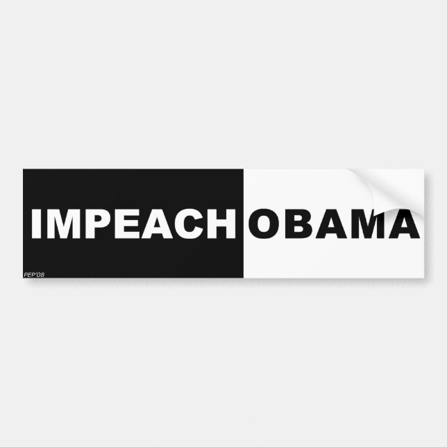 Impeach Obama Bumper Sticker (Front)