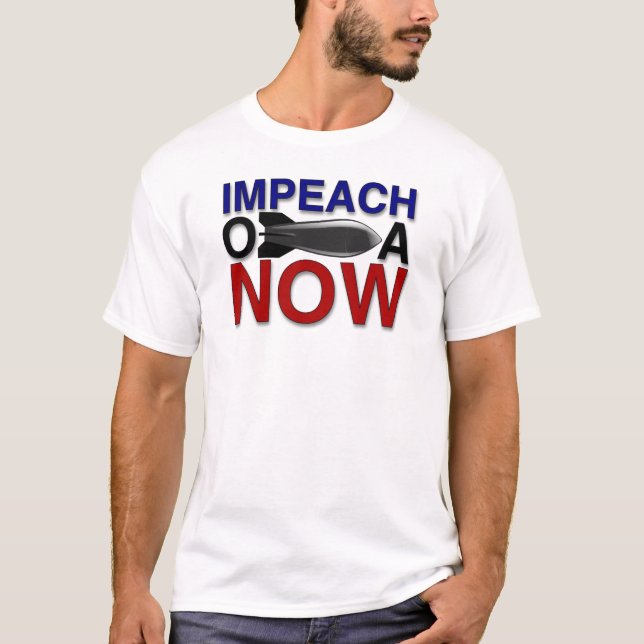 Impeach "oBOMBa" Obama T-Shirt (Front)