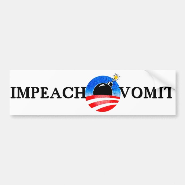 IMPEACH O'VOMIT BUMPER STICKER (Front)