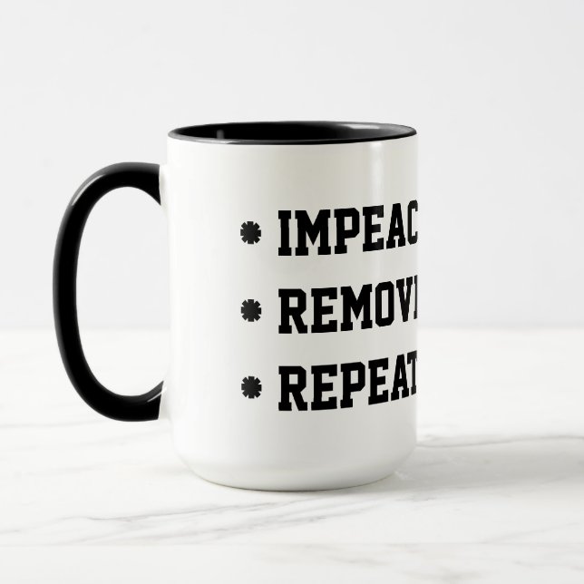 Impeach Remove Repeat Mug (Left)