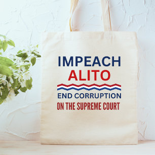 Impeach Samuel Alito Supreme Court Justice Tote Bag